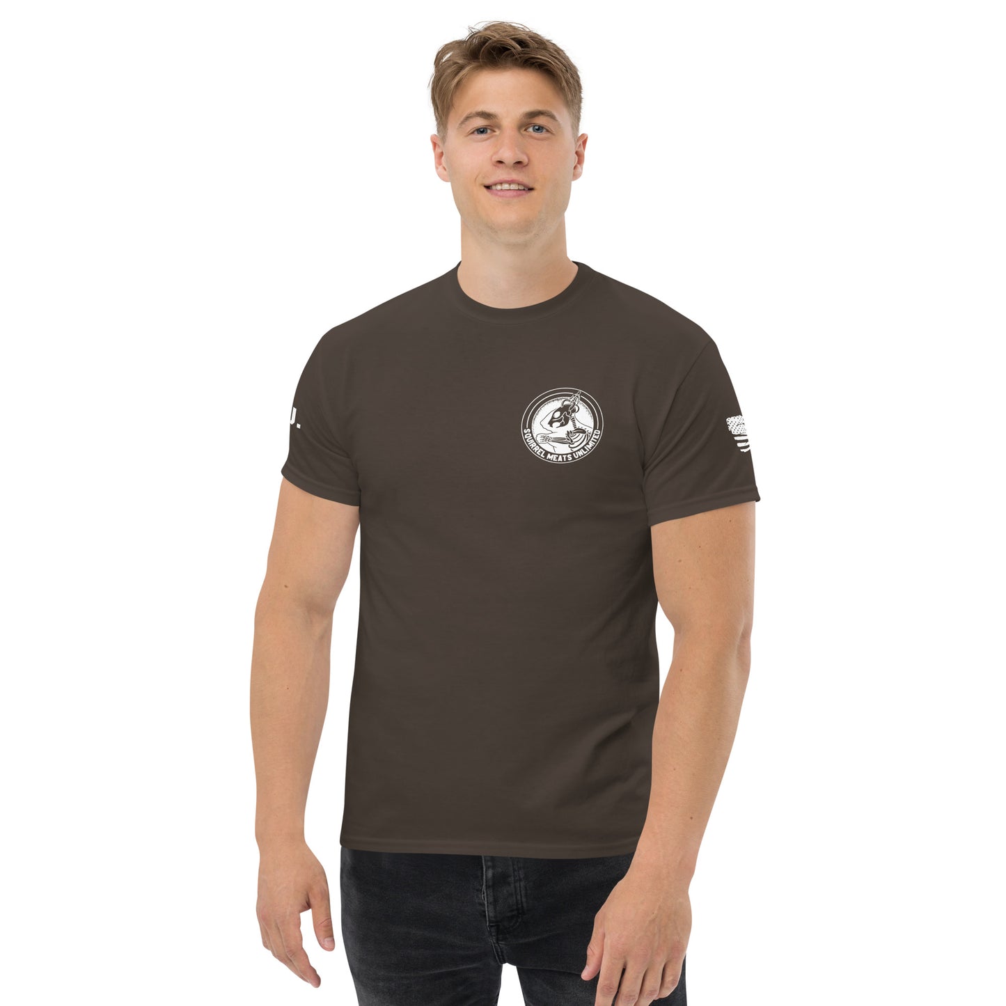 Men's classic Squirrel Meats Unlimited tee