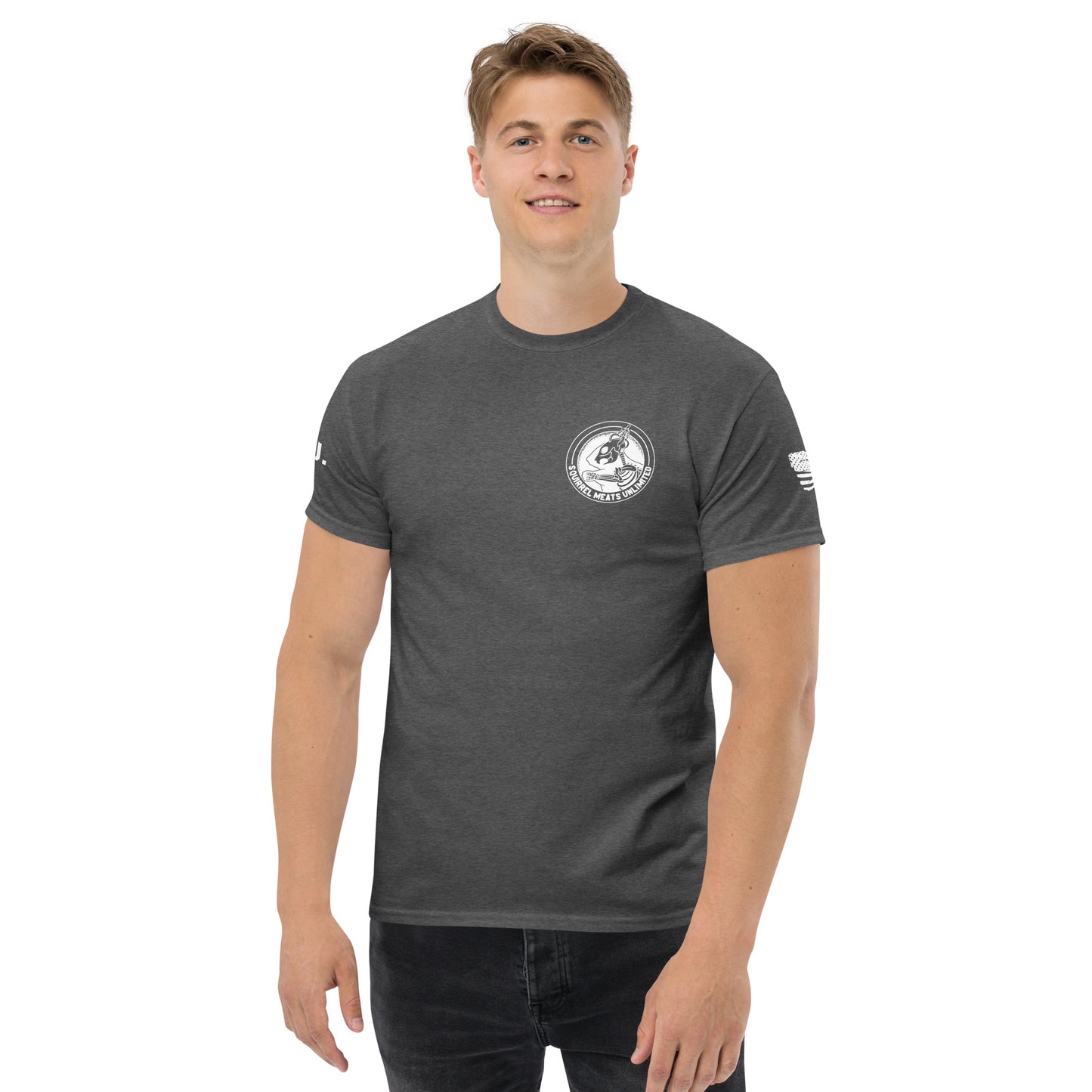 Men's classic Squirrel Meats Unlimited tee