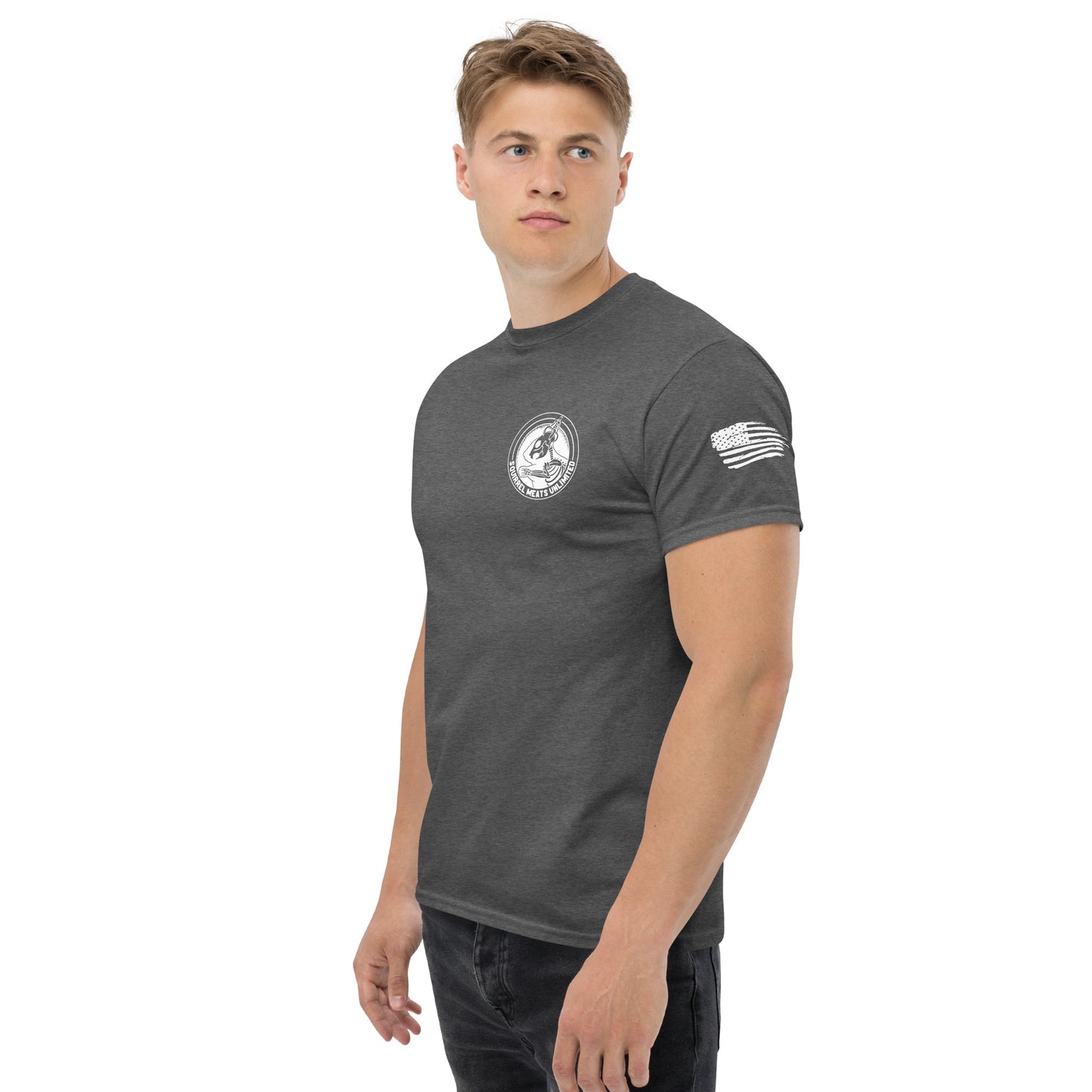 Men's classic Squirrel Meats Unlimited tee