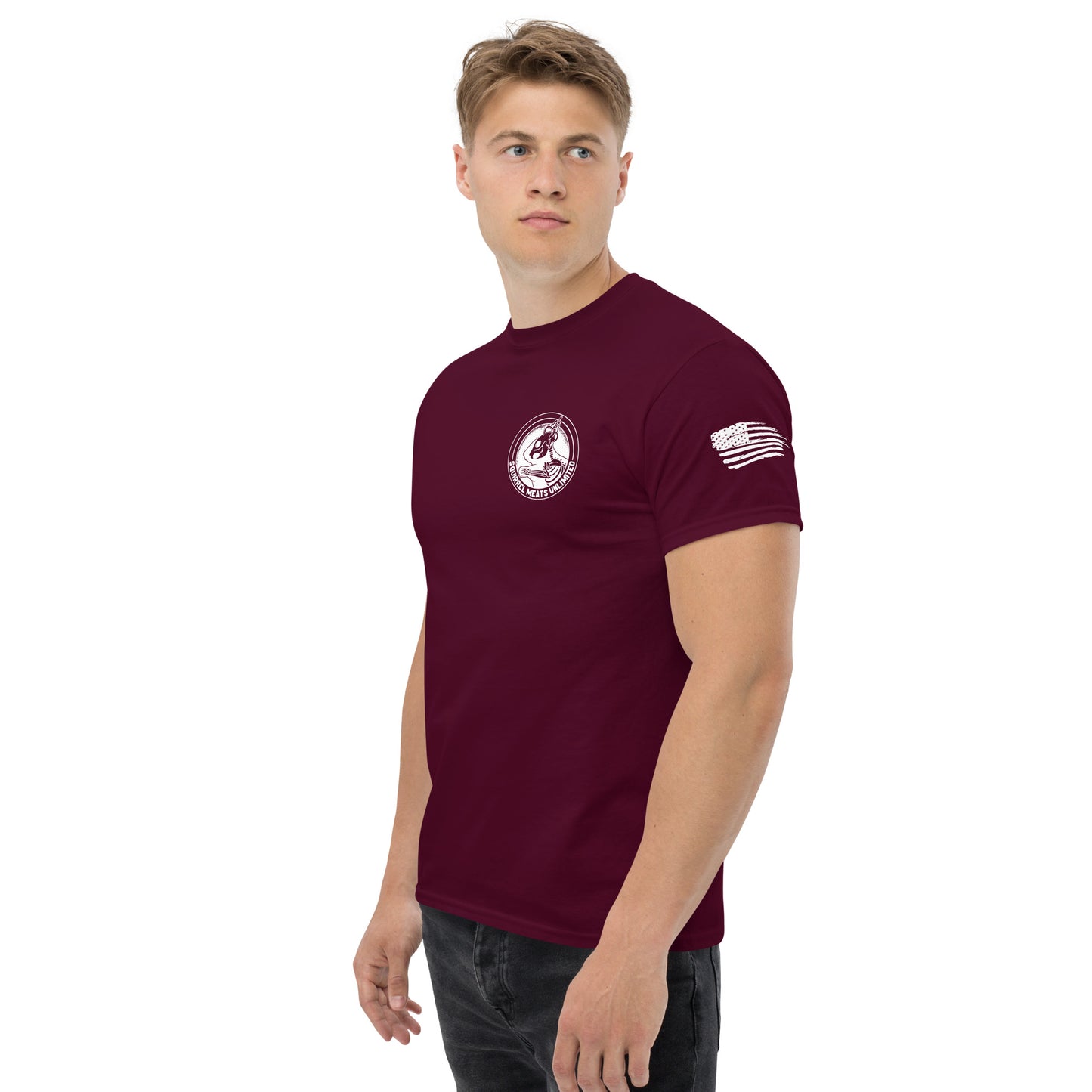 Men's classic Squirrel Meats Unlimited tee