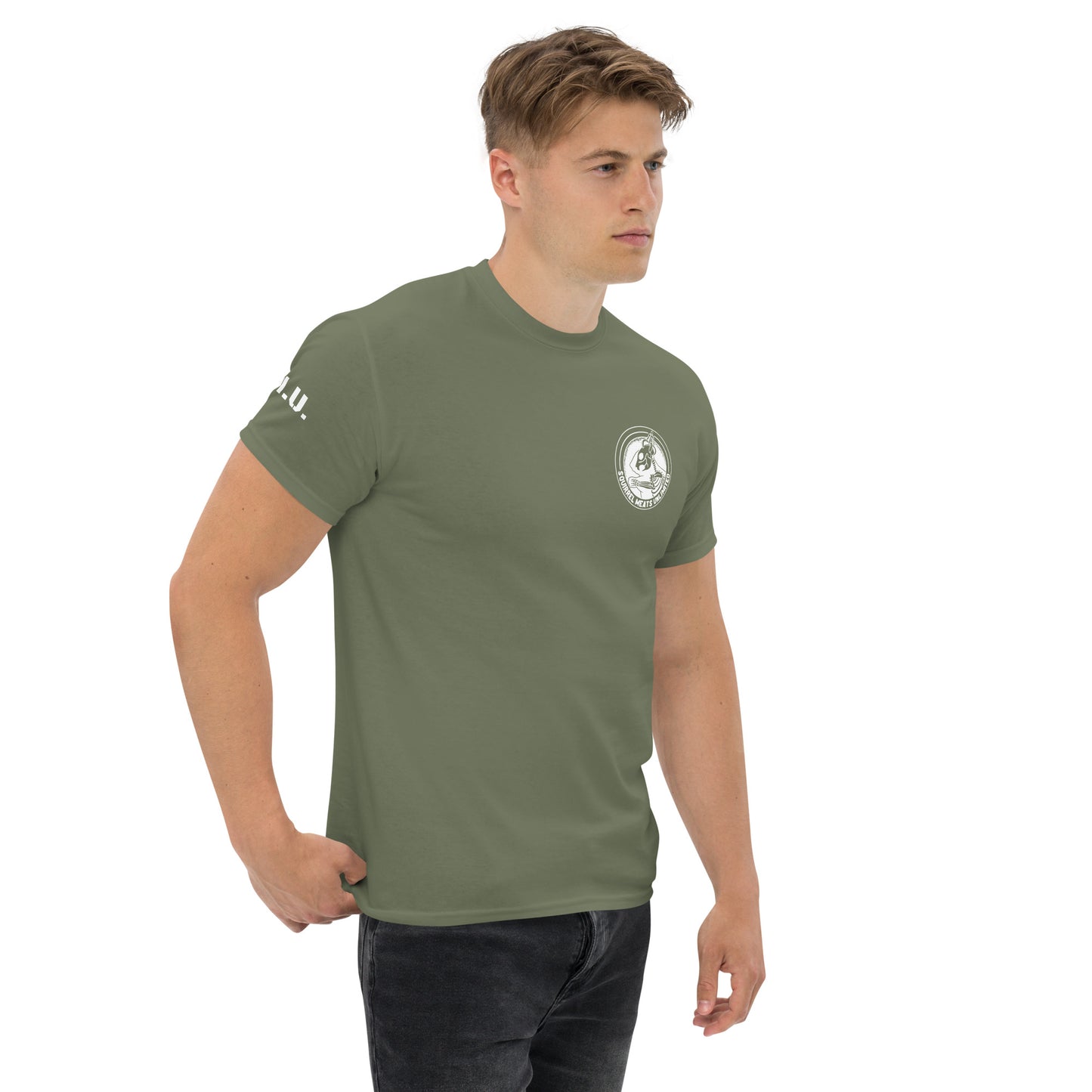 Men's classic Squirrel Meats Unlimited tee